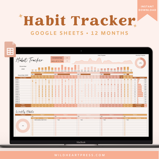 Habit Tracker for Google Sheets