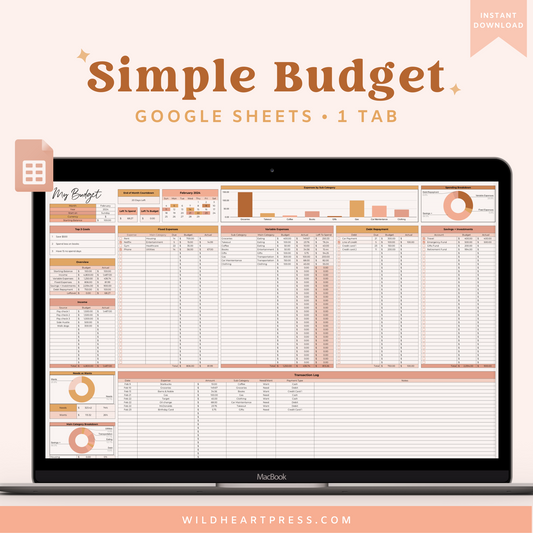Simple Budget for Google Sheets